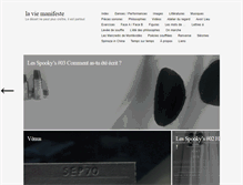 Tablet Screenshot of laviemanifeste.com